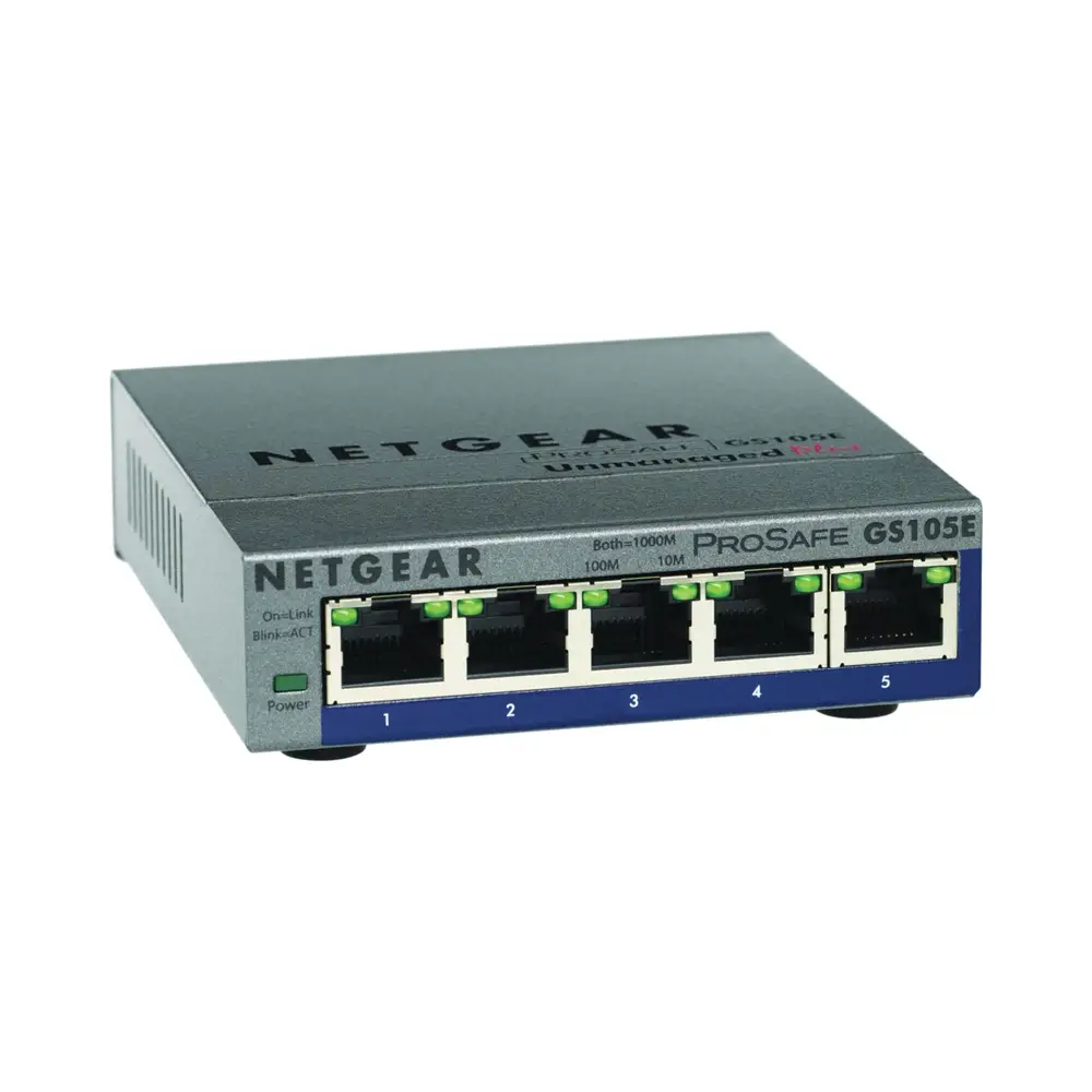 GS105E-200EUS-1 NETGEAR GS105Ev2 - 5PT GIGE Smart Switch - Image 1