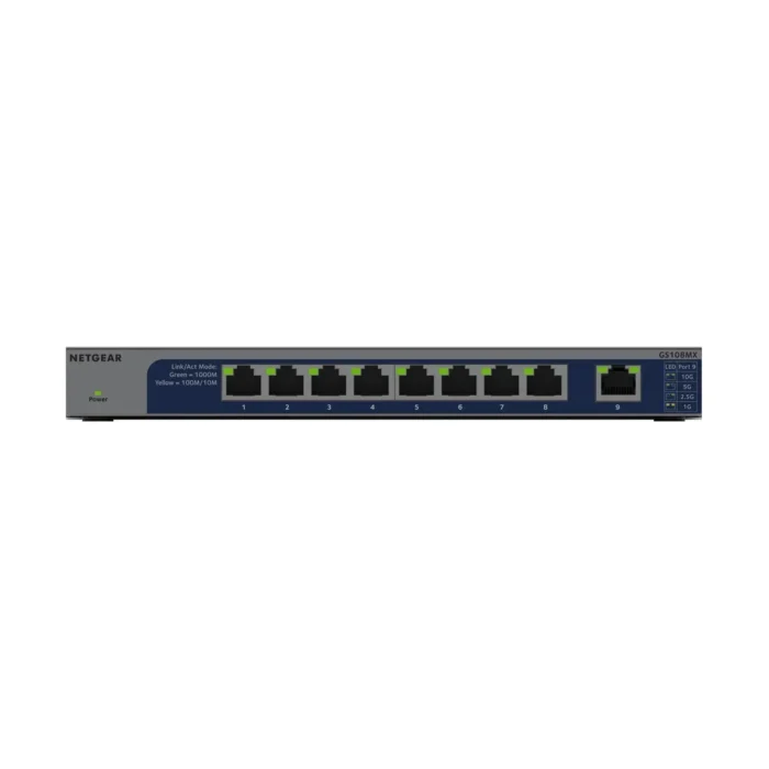 NETGEAR GS108MX - 8-Port Gigabit Ethernet Unmanaged Switch +1P 10G/MULTI-GIG upLINK - Image 2