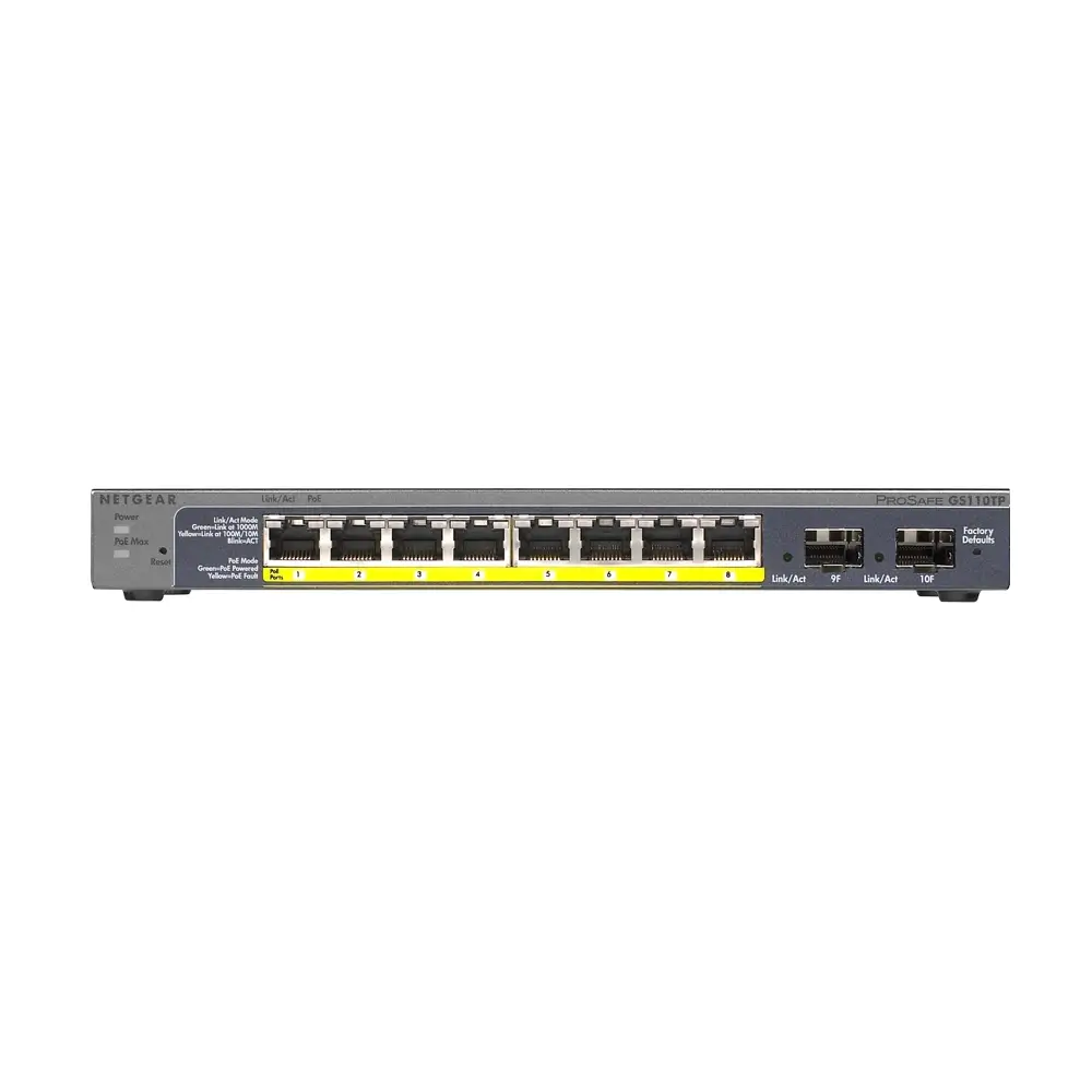 GS110TP-300EUS-1 NETGEAR GS110TPv3 - 8P GE POE Smart Switch - Image 1
