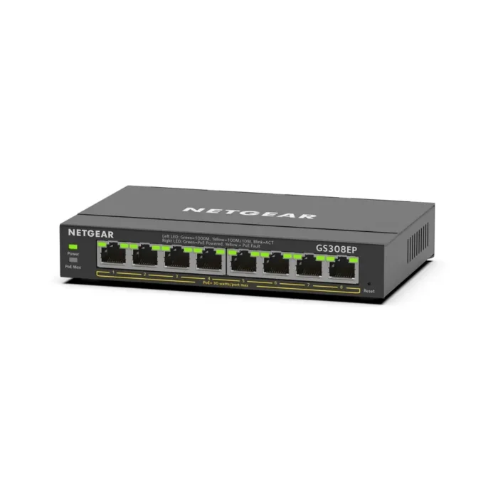 NETGEAR GS308EP - 8PT GE Smart Switch W/ POE+ - Image 3