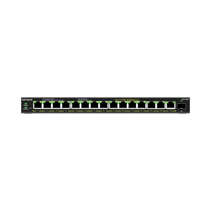 NETGEAR GS316EPP - 16PT GE Smart Switch W/ HI-PWR POE+ - Image 2