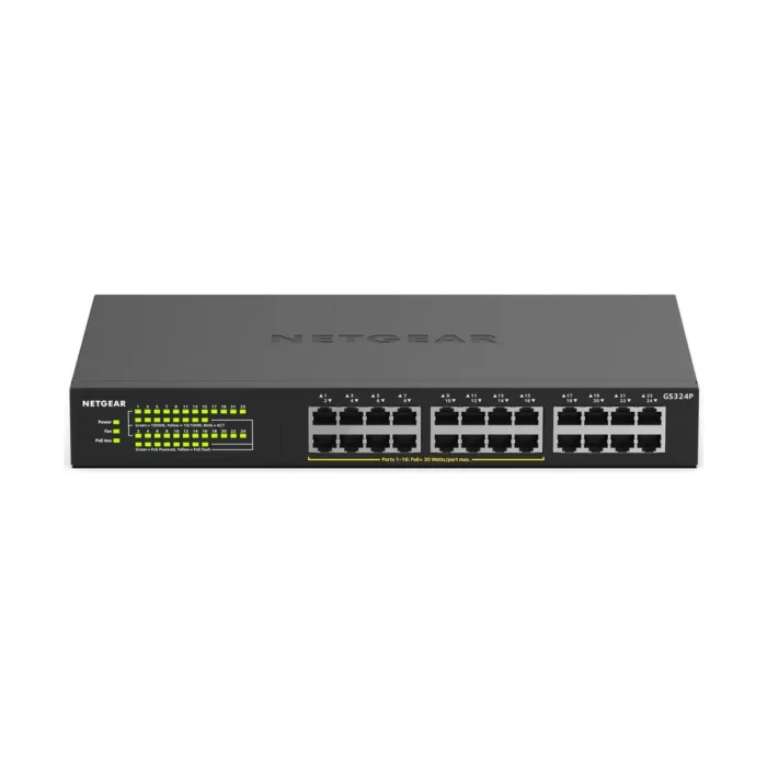 NETGEAR GS324P - 24-Port Gigabit Ethernet Unmanaged Switch W/ POE+ - Image 2