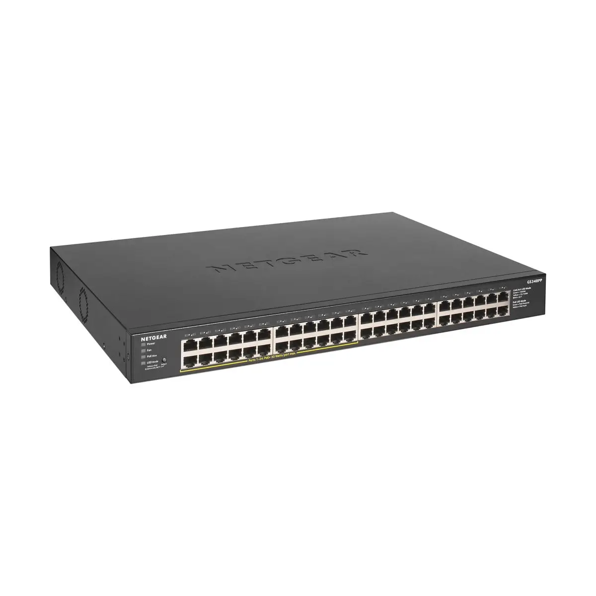 GS348PP-100EUS-1 NETGEAR GS348PP - 48-Port Gigabit Ethernet Unmanaged Switch W/POE/POE+ - Image 1