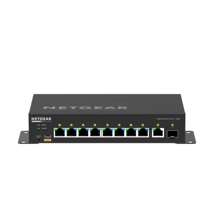 NETGEAR AV Line M4250 GSM4210PD 8-Port Gigabit PoE+ Compliant Managed AV Switch with SFP (110W) - Image 2