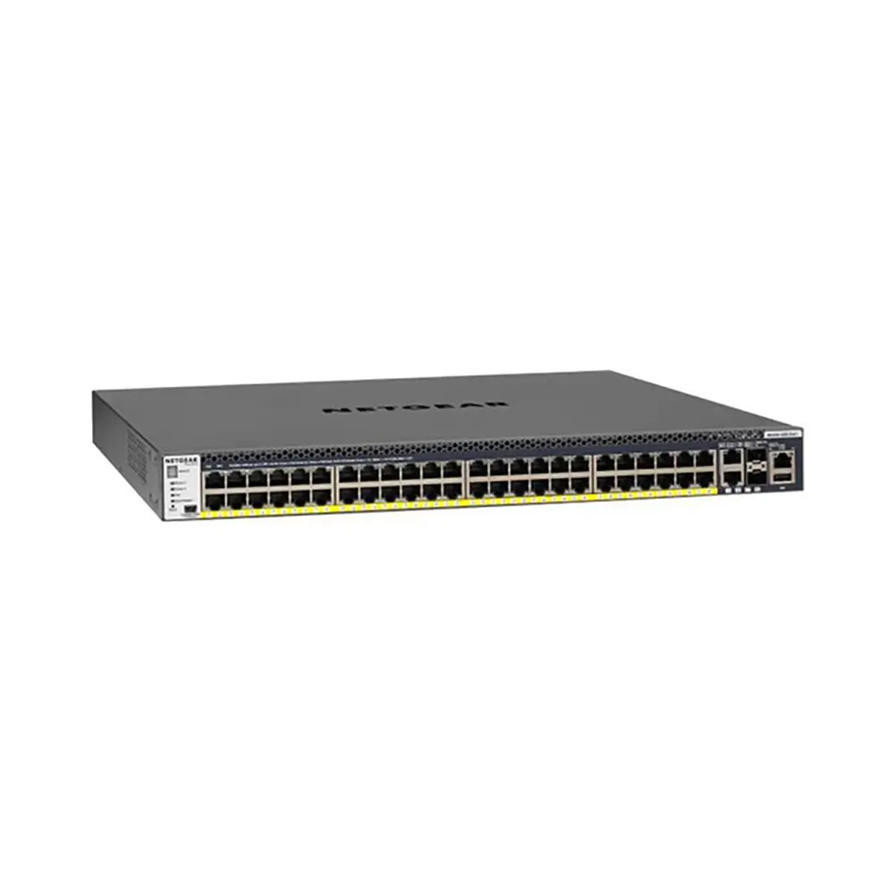 GSM4352PB-100NES-1 NETGEAR M4300-52G-PoE+ 48-Port Gigabit PoE+ Compliant Managed Network Switch with SFP+ - Image 1