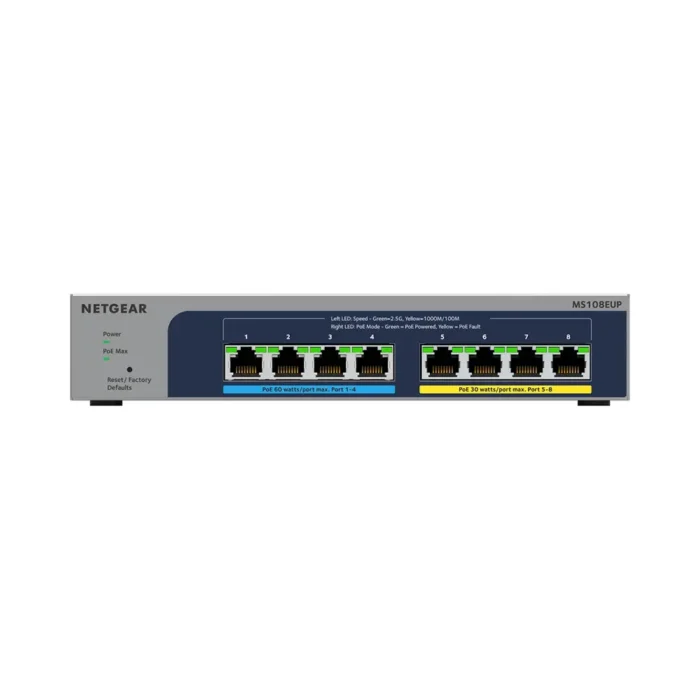 NETGEAR MS108EUP - 8PT POE++ MULTIGIG Smart Switch - Image 2