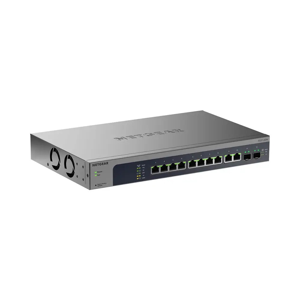 XS512EM-200-1 NETGEAR XS512EMv2 - 12PT 10G/MULTI-GIG EASY Smart Switch - Image 1