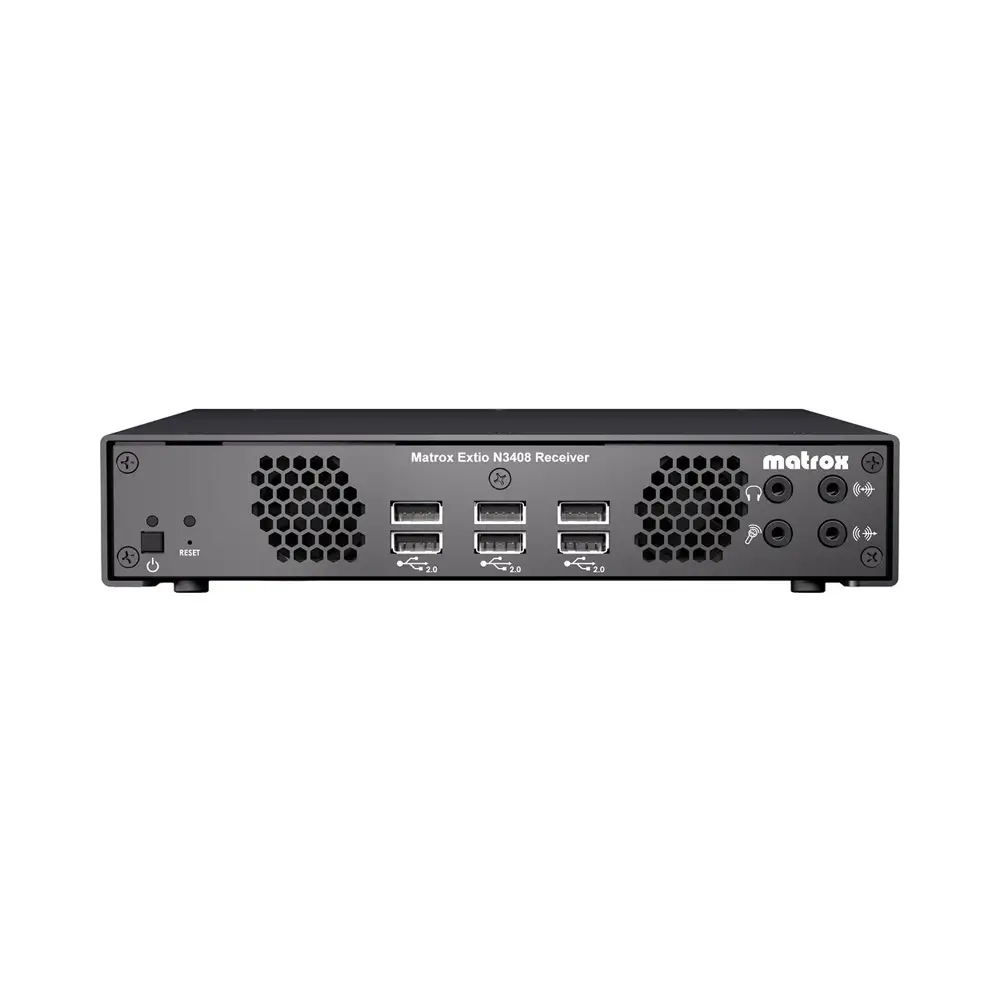 XTO3-N3408RX-1 Matrox Extio 3 IP KVM Receiver appliance - Image 1