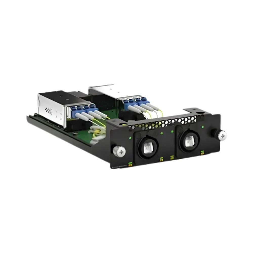 netgear-APM414LD-1 NETGEAR APM414LD 25G 2-Port Neutrik opticalCON DUO to 4-Port SFP28 Interface Card (Single-Mode) - Image 1
